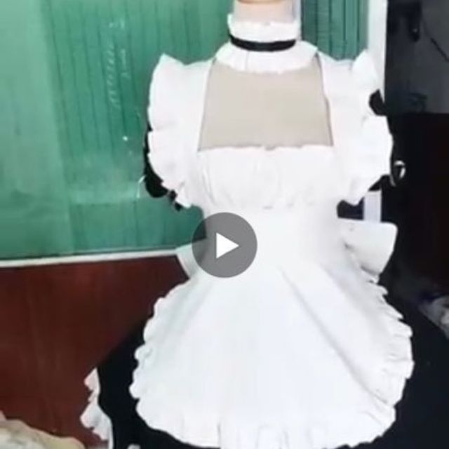 trang phục hầu gái ngắn hoá trang cosplay sora