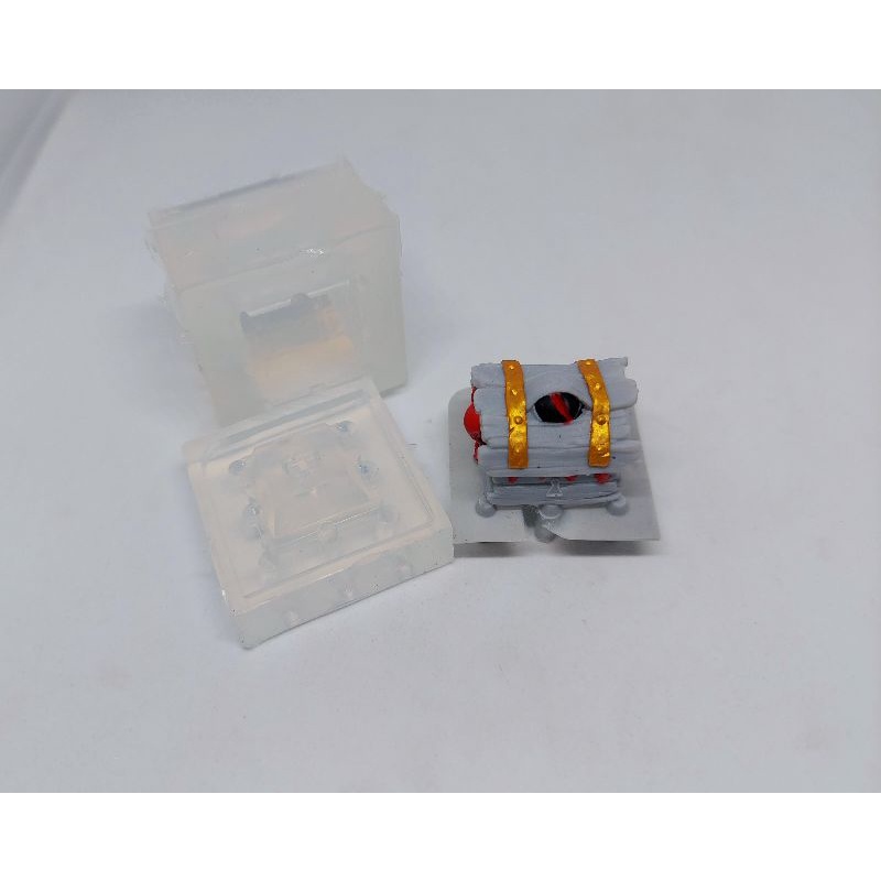 Khuôn silicon làm keycap chiếc hộp quái vật.