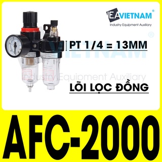 Bộ lọc đôi AFC2000 tách nước lõi đồng , Bộ lọc tách nước AFC 2000 , bộ lọc khí AFC 2000, tách nước + dầu + đồng hồ