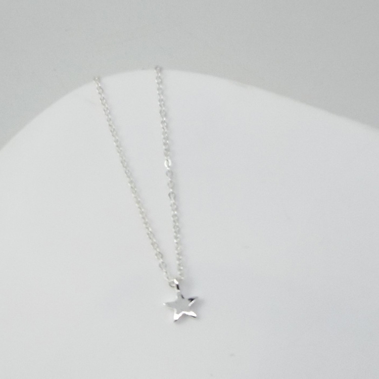 dây chuyền Fashion Simple Necklace Five-Pointed Star Pendant Ladies Clavicle Chain