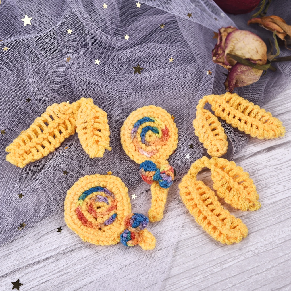 8pcs đầy màu sắc trộn kích thước 2.5mm - 6mm Crochet dệt sợi quá trình dệt kim nhựa xử lý dệt crochet công cụ