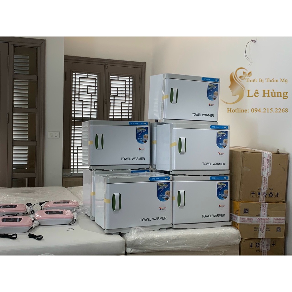 Tủ Hấp Khăn Spa Tiệt Trùng 1 Tầng 23A Có đèn UV diệt khuẩn