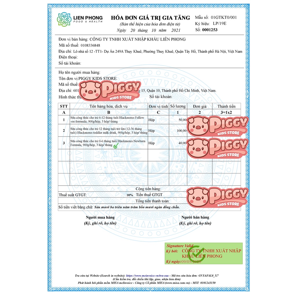 Sữa Blackmores đủ số 1, 2, 3 900g Úc