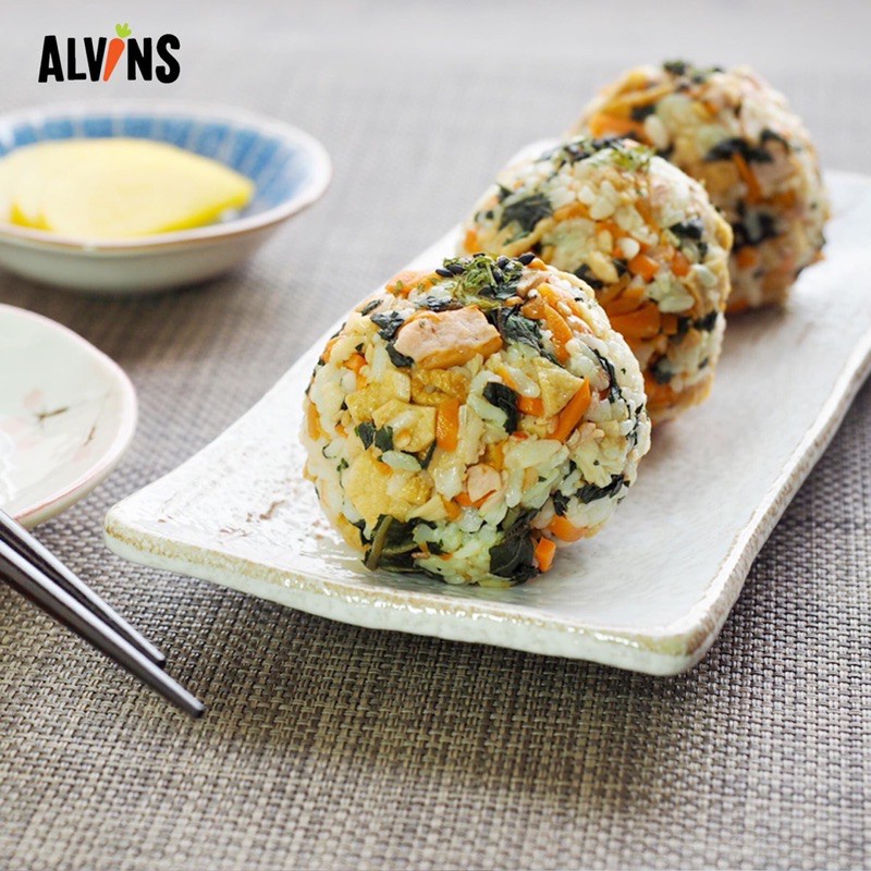 Rong biển hữu cơ rắc cơm Alvins Hàn vị rau củ gói 21gr