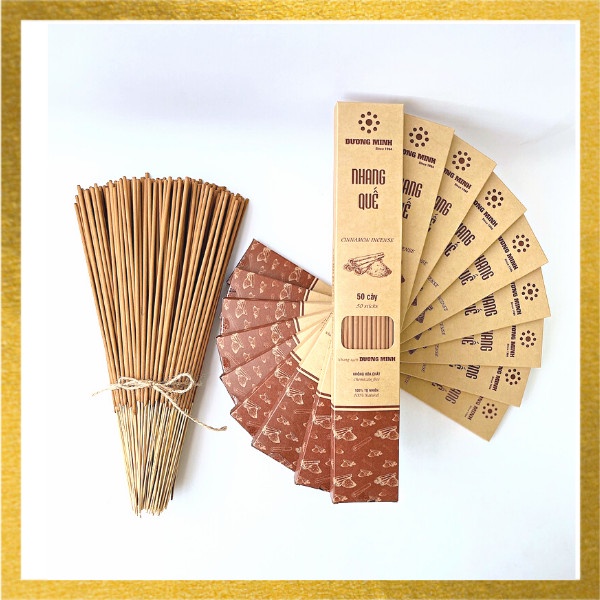 Nhang Quế Dương Minh nhang sạch 100% thành phần organic  thơm tự nhiên không hóa chất hương an toàn nhang cây 30cm