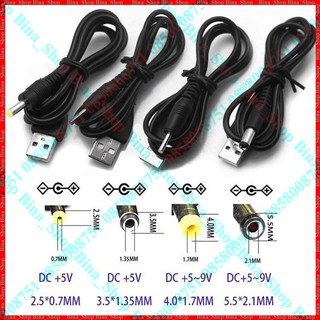Cáp nguồn USB sang DC dài 80cm