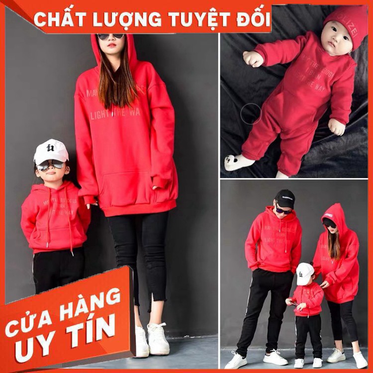 Bán sỉ BÁN SỈ- ÁO HOODIE NỈ BÔNG IN CHỮ GIA ĐÌNH