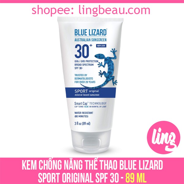 Kem chống nắng thể thao Blue Lizard Australian Sunscreen Sport Original SPF30 (2 size)