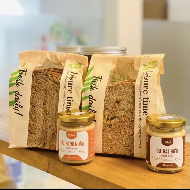 [Tiet Kiem 15K] Combo Bánh Mì 500gr và Bơ Hạt 100g By Tuna