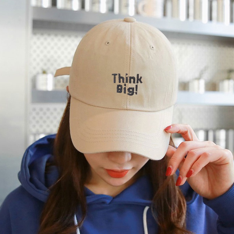 Mũ lưỡi trai Unisex thêu chữ thời trang Hàn Quốc