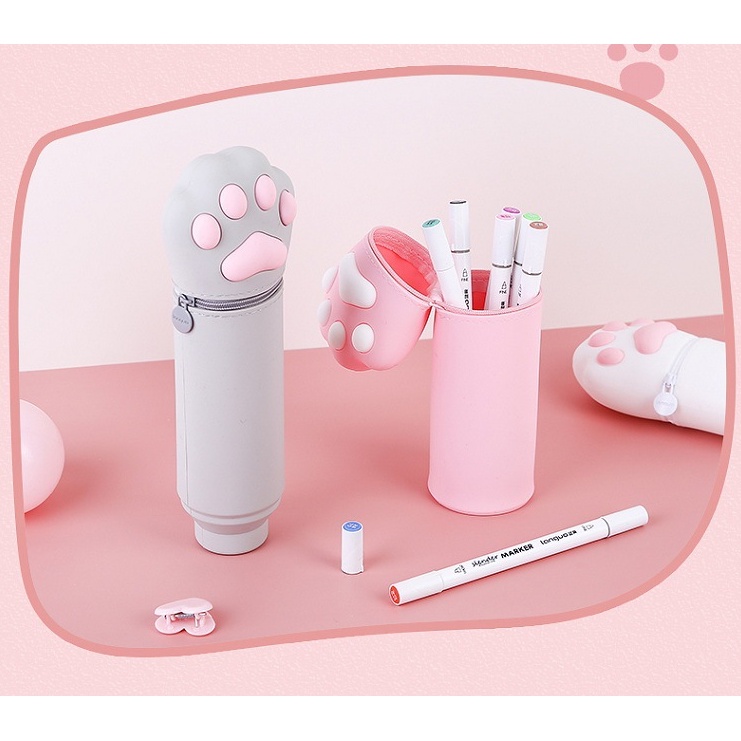 Túi đựng bút Silicone hình ngộ nghĩnh gấp gọn hình dễ thương