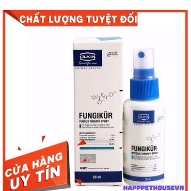 Chai xịt Mitecyn 50ml chuyên ve ghẻ demodex cho thú cưng chó mèo