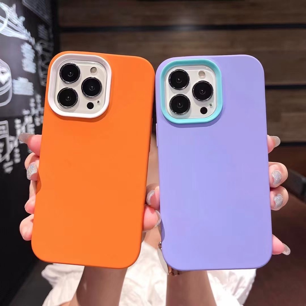 Ốp Điện Thoại Silicone Dày Dặn Chống Sốc 3 Trong 1 Cho huawei honor 10 lite mate 30 40 p30 p40
