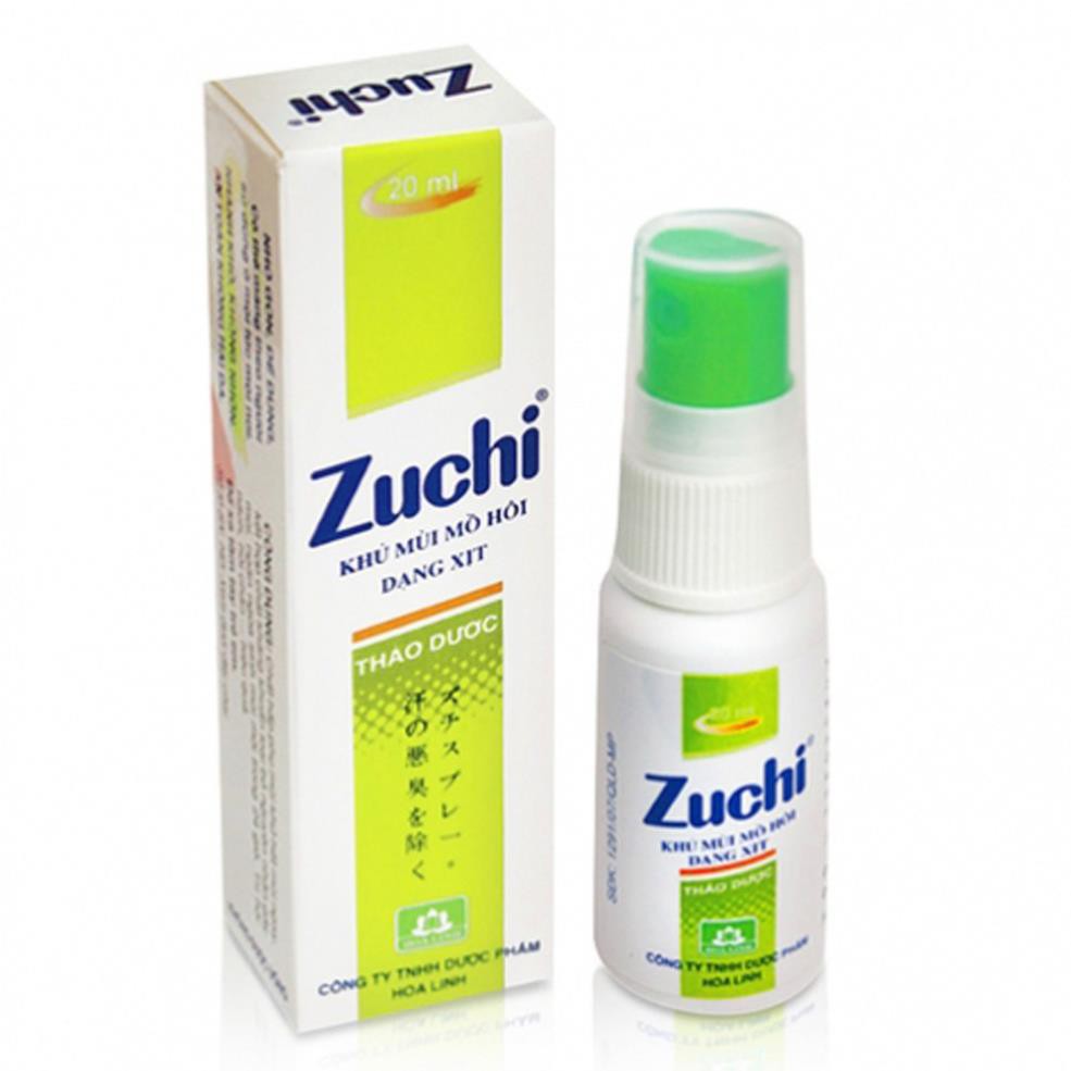 Combo 2 Xịt Khử Mùi, Mùi Hôi Nách, Mồi Hôi Chân ZUCHI 20ML XL