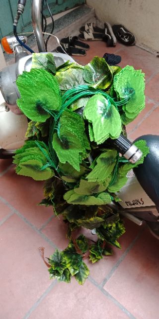 Dây Lá Nho - Dây lá thường xuân dài 2m - dây lá giả trang trí tường rào