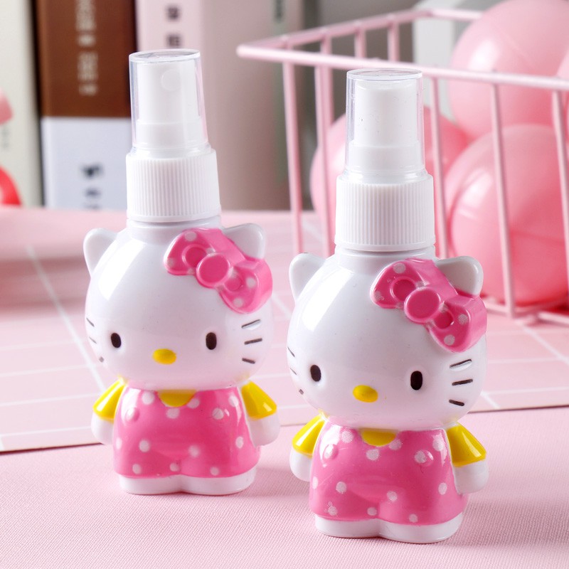 Bình rỗng chiết mỹ phẩm/xà phòng/dầu gội/nước hoa di động đi du lịch hình Hello Kitty dễ thương