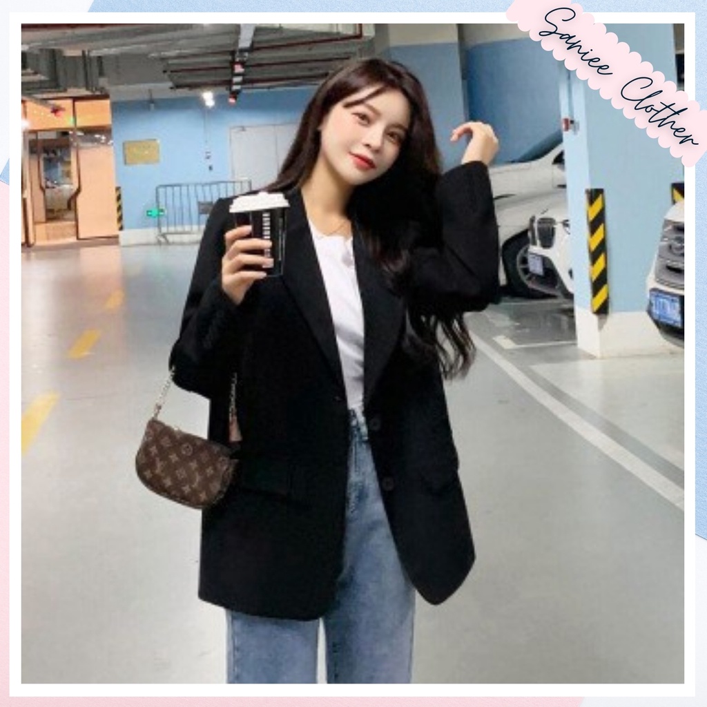 Áo Blazer Nữ Dài Tay Dáng Vest Cao Cấp Form Suông Hàn Quốc Saniee Clother SP000520 | BigBuy360 - bigbuy360.vn