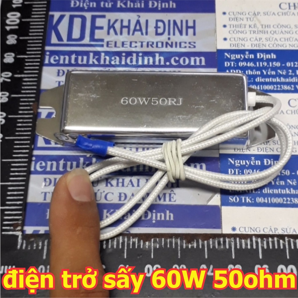 điện trở nhôm, điện trở sấy, điện trở biến tần RSLG 60W 100Ω 100OHM 60W100RJ kde5277