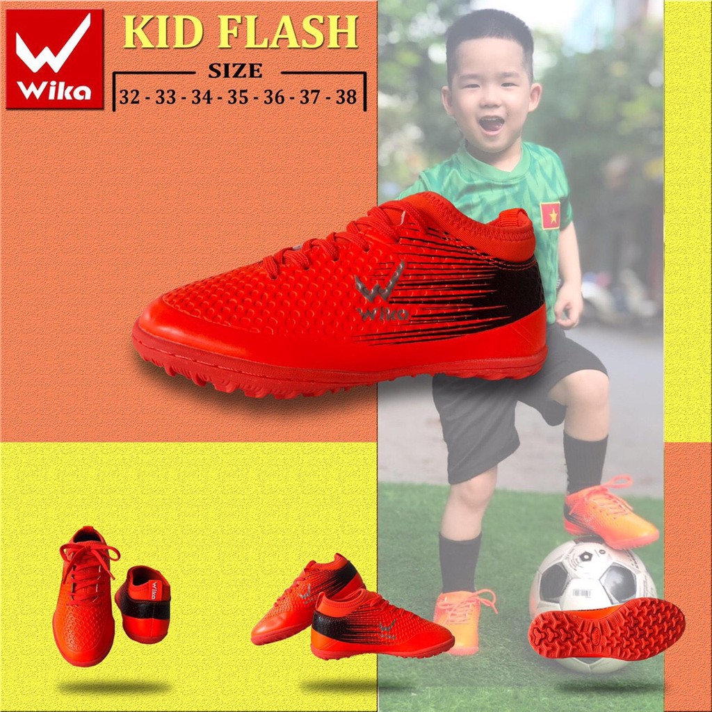 [TẶNG TÚI 80K] Giày đá bóng trẻ em chính hãng Wika Flash