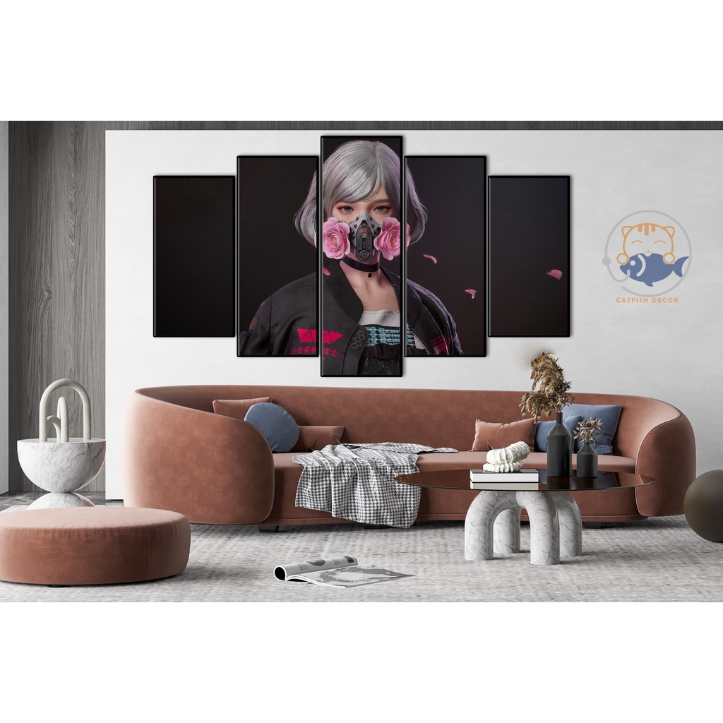 Tranh Dán Tường Gaming CYBERPUNK 2077 - Bộ 3