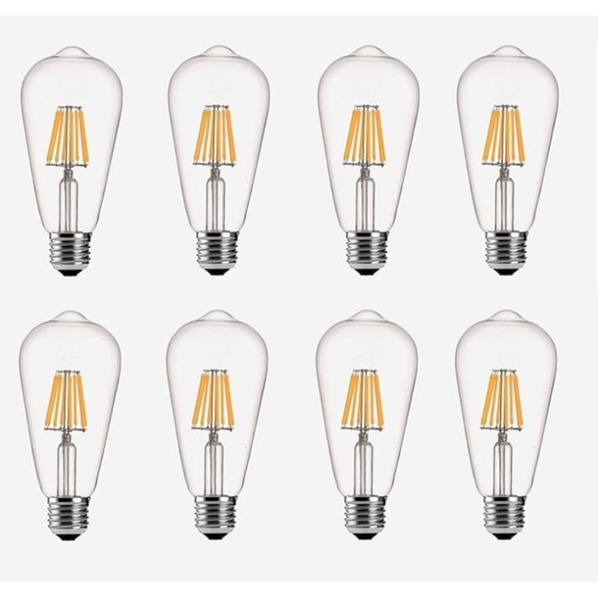 Bộ 8 bóng đèn Led Edison ST64 4W đui E27.