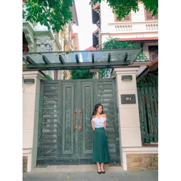 🍀 10.10 🍀 9.9 Chân váy Zara xuất màu xanh lá .. Đẹp . .