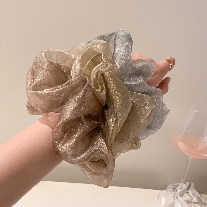 ✨✨Dây Buộc Tóc Vải Lưới Phong Cách Retro Hàn Quốc