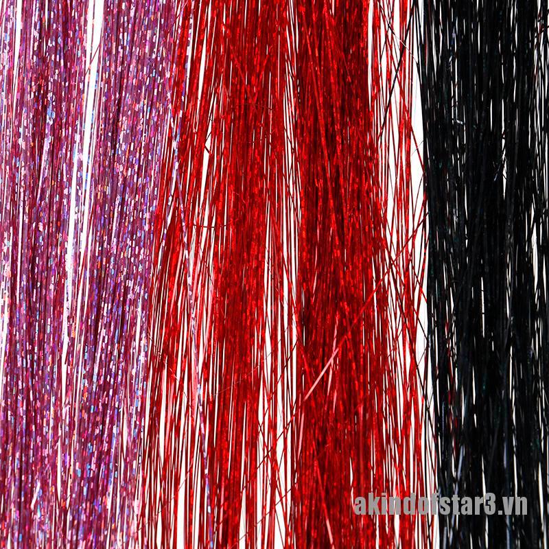 Bộ 120 Sợi Lụa Lấp Lánh Màu Cầu Vồng Dùng Trang Trí