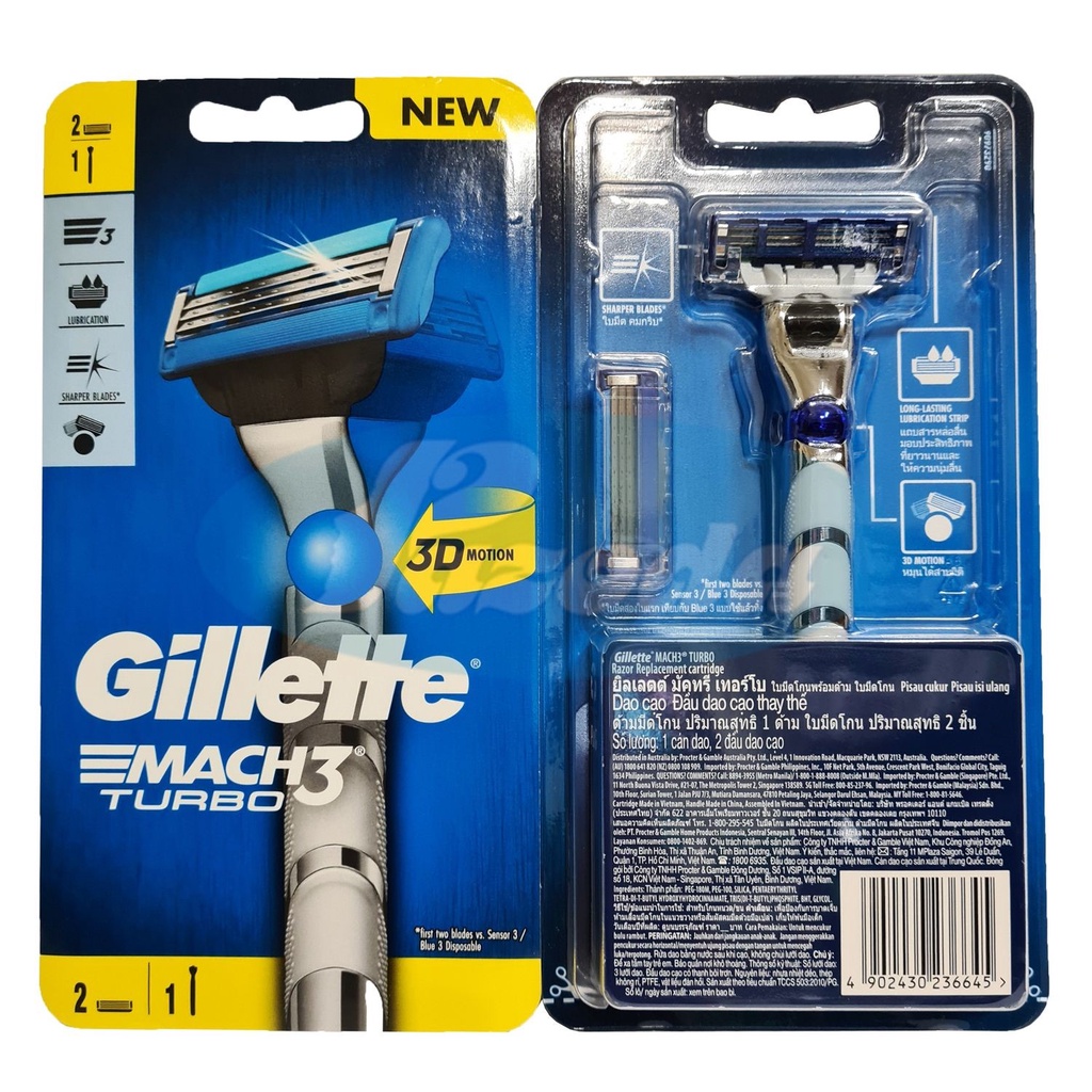 Dao Cạo Râu GILLETTE Mach3 Sensitive (Kèm 1 lưỡi cao cấp)