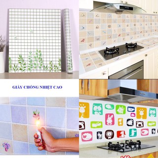 DECAL 1m x 60cm dán bếp tráng nhôm chịu nhiệt cao - NHIỀU MẪU DB002