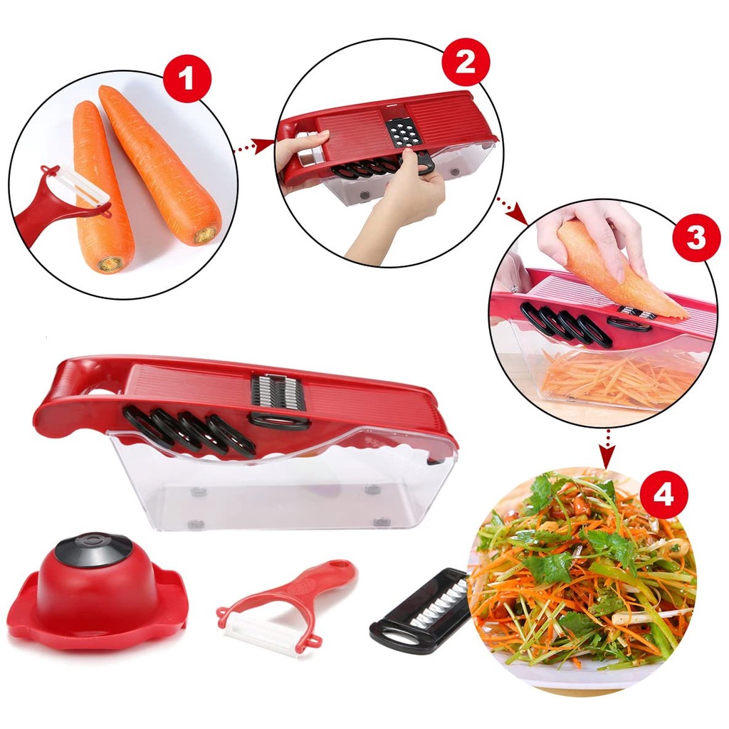 Thanh Hỗ Trợ Bào Mỏng Rau Củ/Khoai Tây/Cà Rốt/Phô Mai Anaeat Phụ Kiện Chuyên Dụng Cho