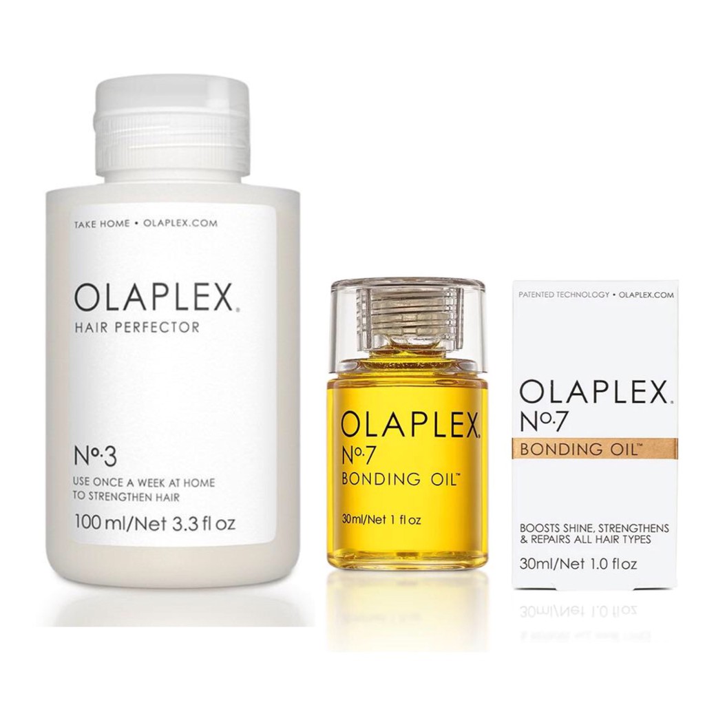 Set Olaplex hấp dầu No3 100ml và tinh dầu dưỡng tóc No7 30ml giúp tóc suôn mượt, chắc khỏe, chống rối