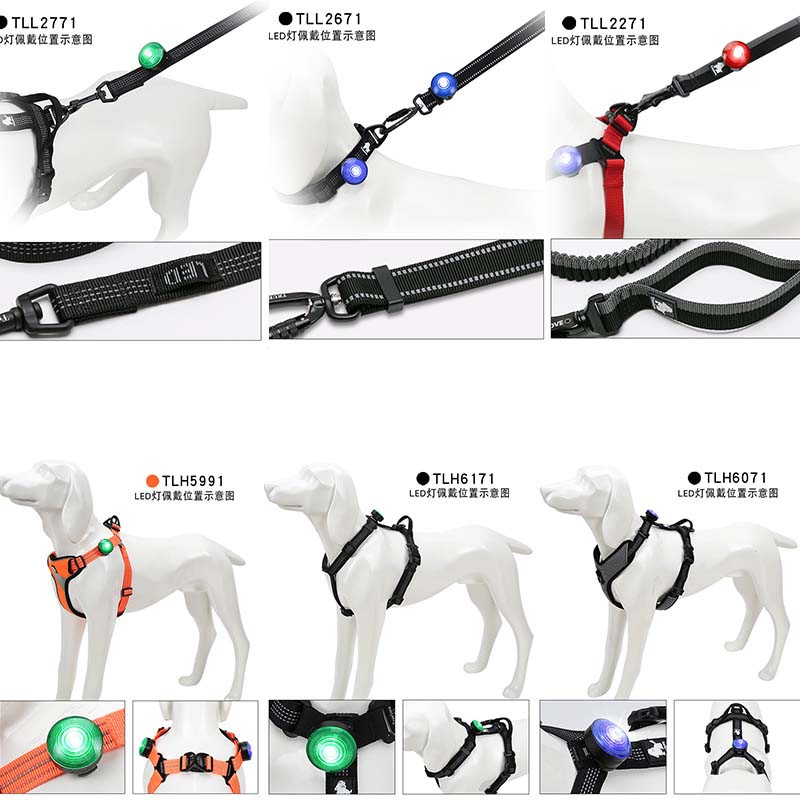 TRUELOVE Pet Dog Led Light Lamp Tag Led Dog Collar Light Pendant Glow Night Safety Led Dogs Flashlight For Collar Harness Leash