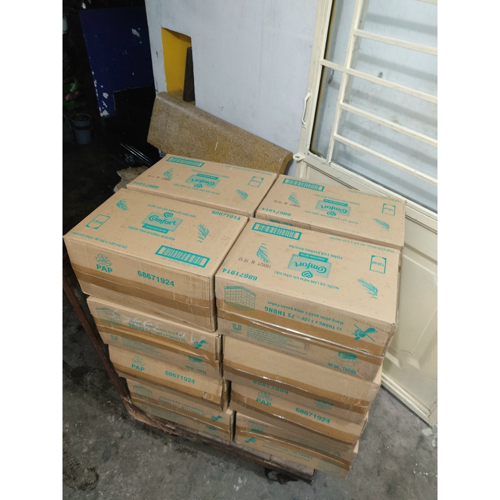 GIÁ SỈ - Thùng 40 bịch nước xả làm mềm vải TRÀM TRÀ KHÁNG KHUẨN - 120ml/bịch