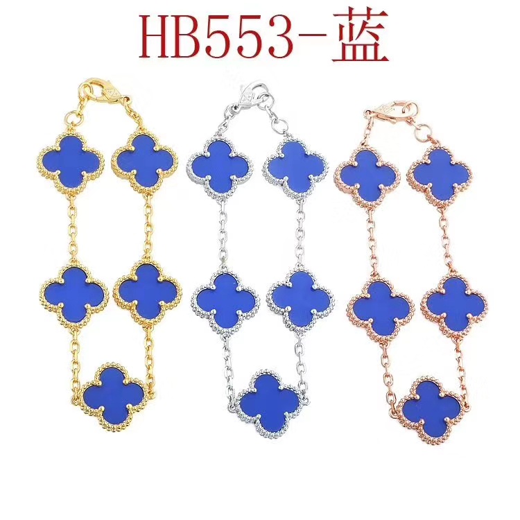 Vòng Tay Hình Cỏ Bốn Lá Đơn Giản Thời Trang Phong Cách Mới Cho Nữ