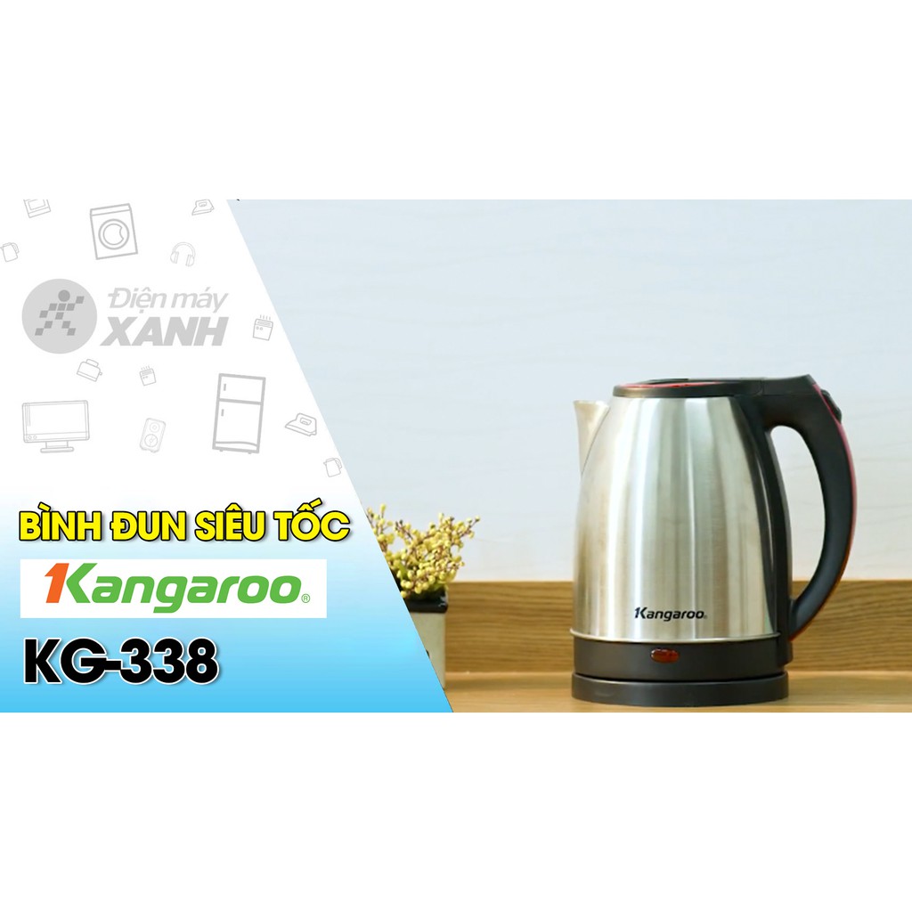 BÌNH NƯỚC NÓNG SIÊU TỐC KG338 ( sản phẩm chĩnh hãng Kangaroo )