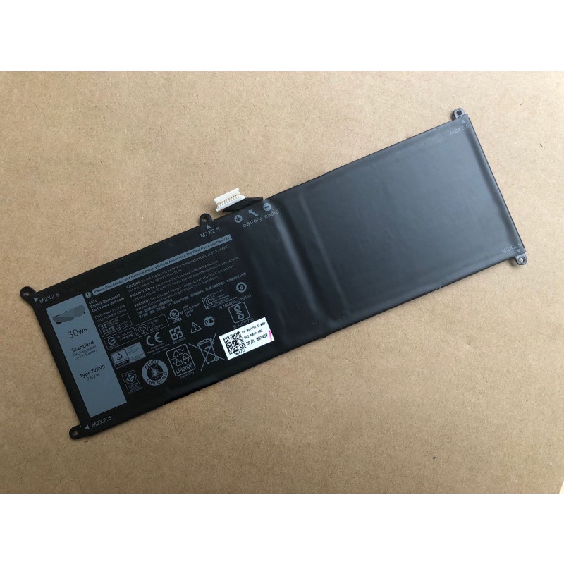 (BATTERY) PIN LAPTOP DELL XPS 9250 7VKV9 (ZIN) (2 CELL) dùng cho XPS 12 9250, Latitude 12 7275