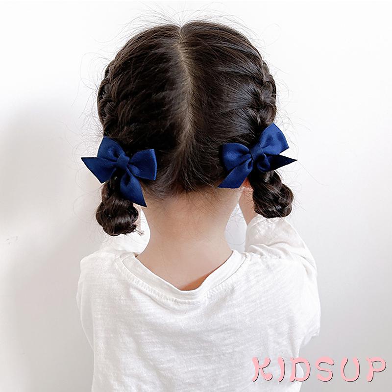 Kẹp tóc hình nơ màu sắc tươi sáng thời trang cho bé gái