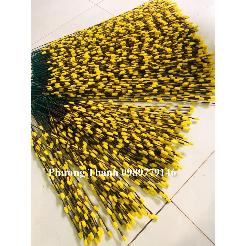 NỤ TUẦN XUÂN làm sẵn bằng kẽm nhung, hoa Handmade trang trí Tết