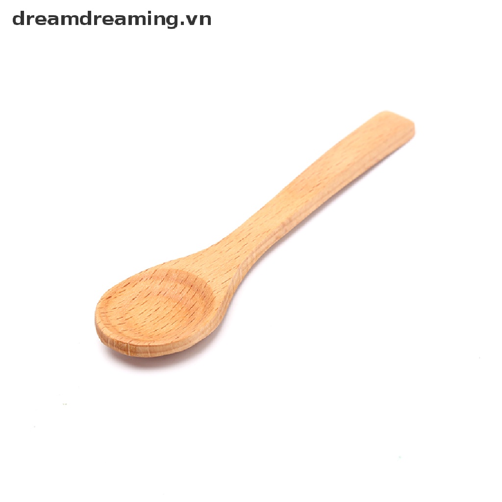 1 Muỗng Gỗ Tre Tròn Tiện Lợi Cho Nhà Bếp / Súp / Cà Phê