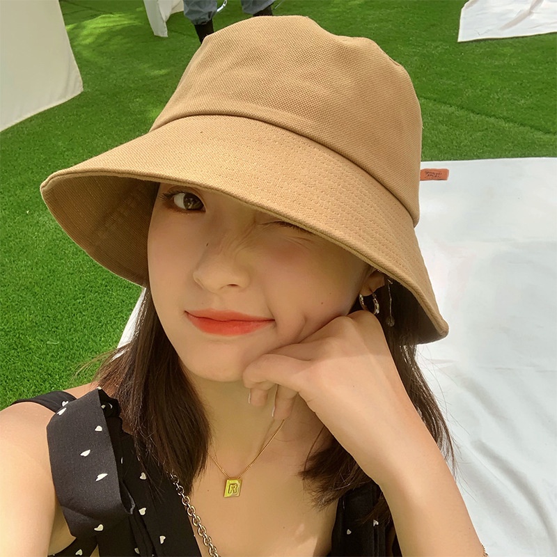 Mũ Tai Bèo Mỏng Che Nắng Màu Đen Phong Cách Nhật Bản Thời Trang Xuân Hè Cho Nữ