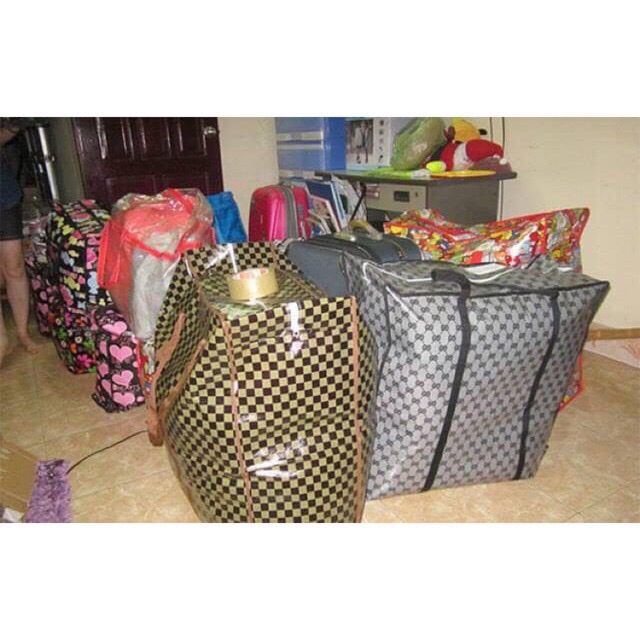 Túi bạt siêu đại 60x80 sâu 23 cm ( đựng chăn cực thích )