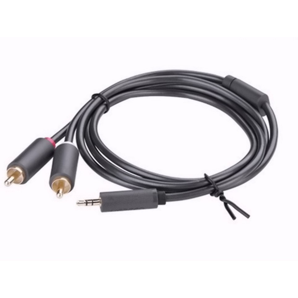 CÁP AUDIO 1 RA 2 RCA (JACK 3.5MM RA 2 ĐẦU HOA SEN) 5M UGREEN 10513 CHÍNH HÃNG