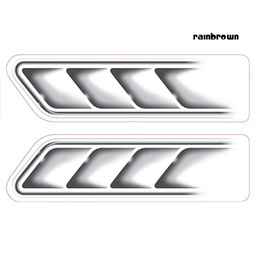 2 Miếng dán 3d hình lỗ thông khí trang trí xe hơi độc đáo