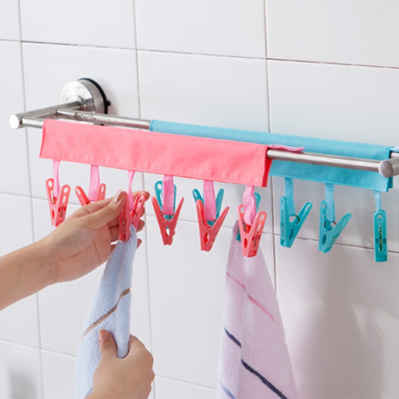 Kẹp Phơi Quần Áo Đa Năng Thiết Kế Nhỏ Gọn Tiện Dụng Cho Nhà Tắm