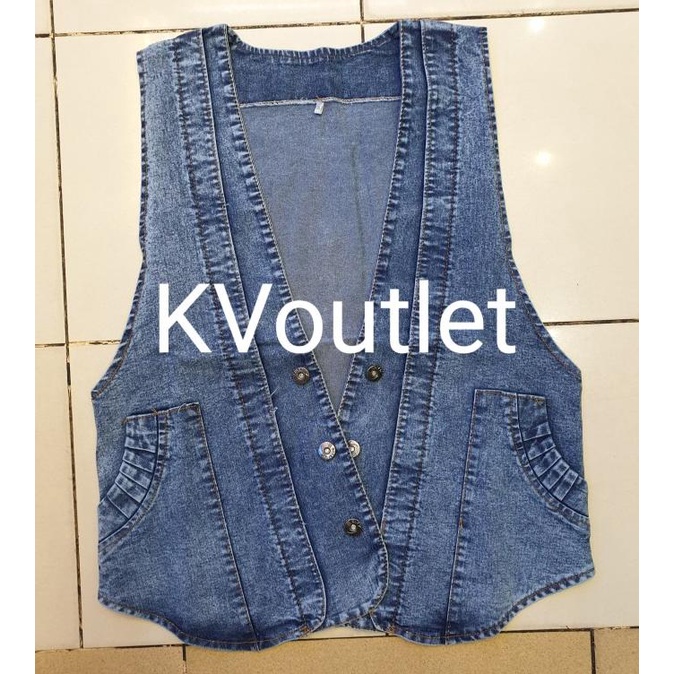 Rompi Áo Khoác Jean Không Tay Mặc Ngoài Trời Cho Nữ Size XL XXL ROMPI LEVIS ROMPI