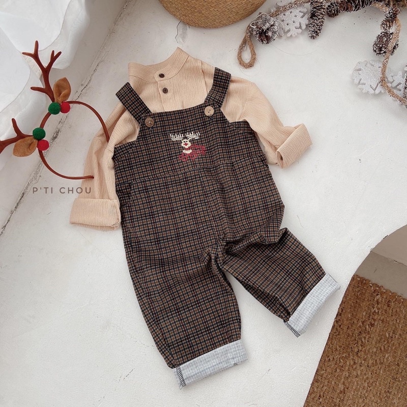 P'ti chou - Sơmi cổ tàu Evil bé trai từ 1 -5y màu Trắng, Be, Nâu