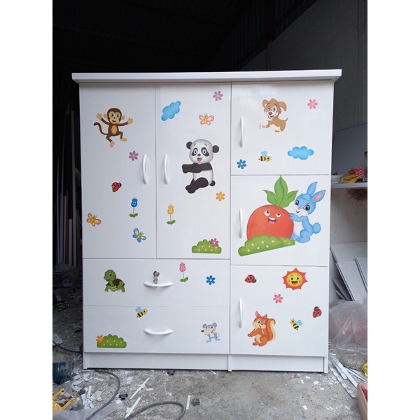 Tủ quần áo cho bé nhựa đài loan cao cấp  tủ cao 1m25 2  ngăn kéo 4 buồng