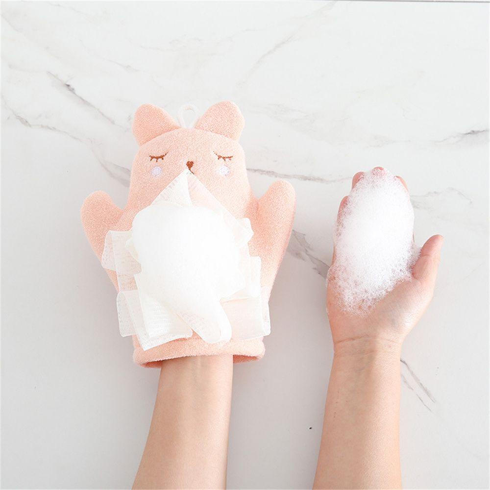 IVORY Găng tay đi tắm Mềm Mại Họa Tiết Hoạt Hình Xinh Xắn Dành Cho Bé