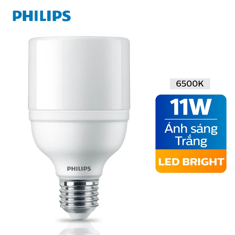 Bóng đèn Philips LED Bright E27 thay thế dòng bóng Compact - Ánh sáng trắng/ Ánh sáng vàng